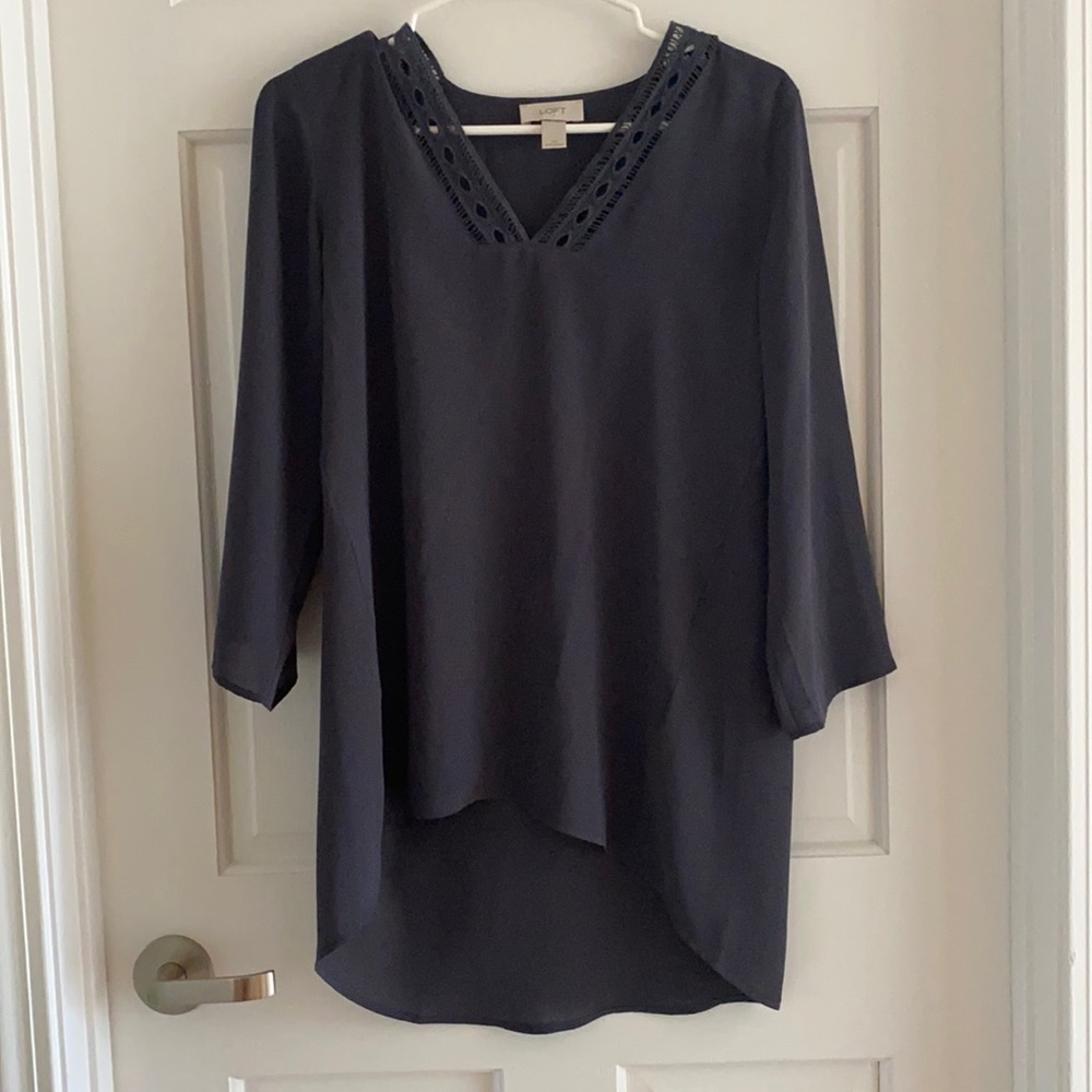 LOFT gray tunic
